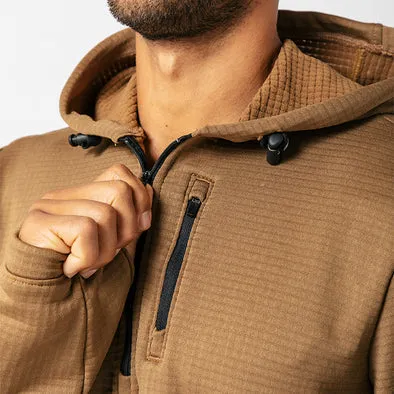 TX WAFFLE HOODED SHIRT