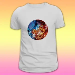 Unisex printed T-shirt – Akaza vs Rengoko