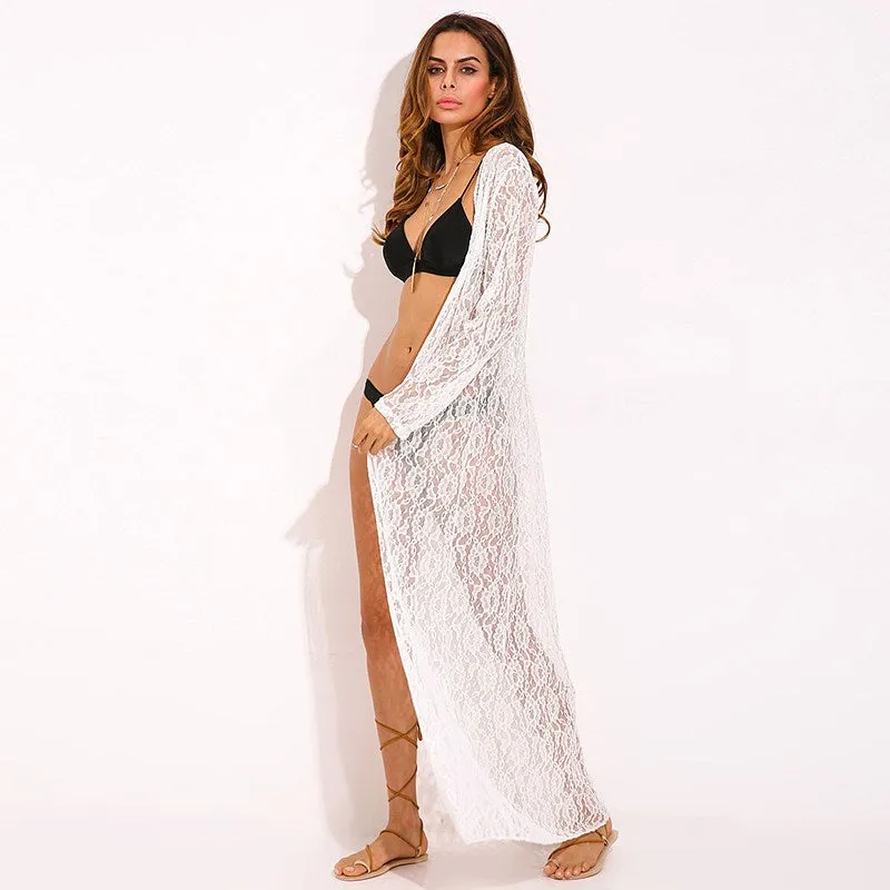White Lace kimono Cardigan