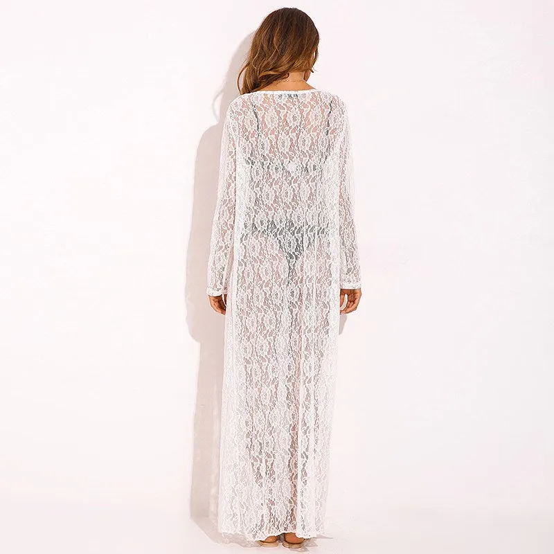 White Lace kimono Cardigan