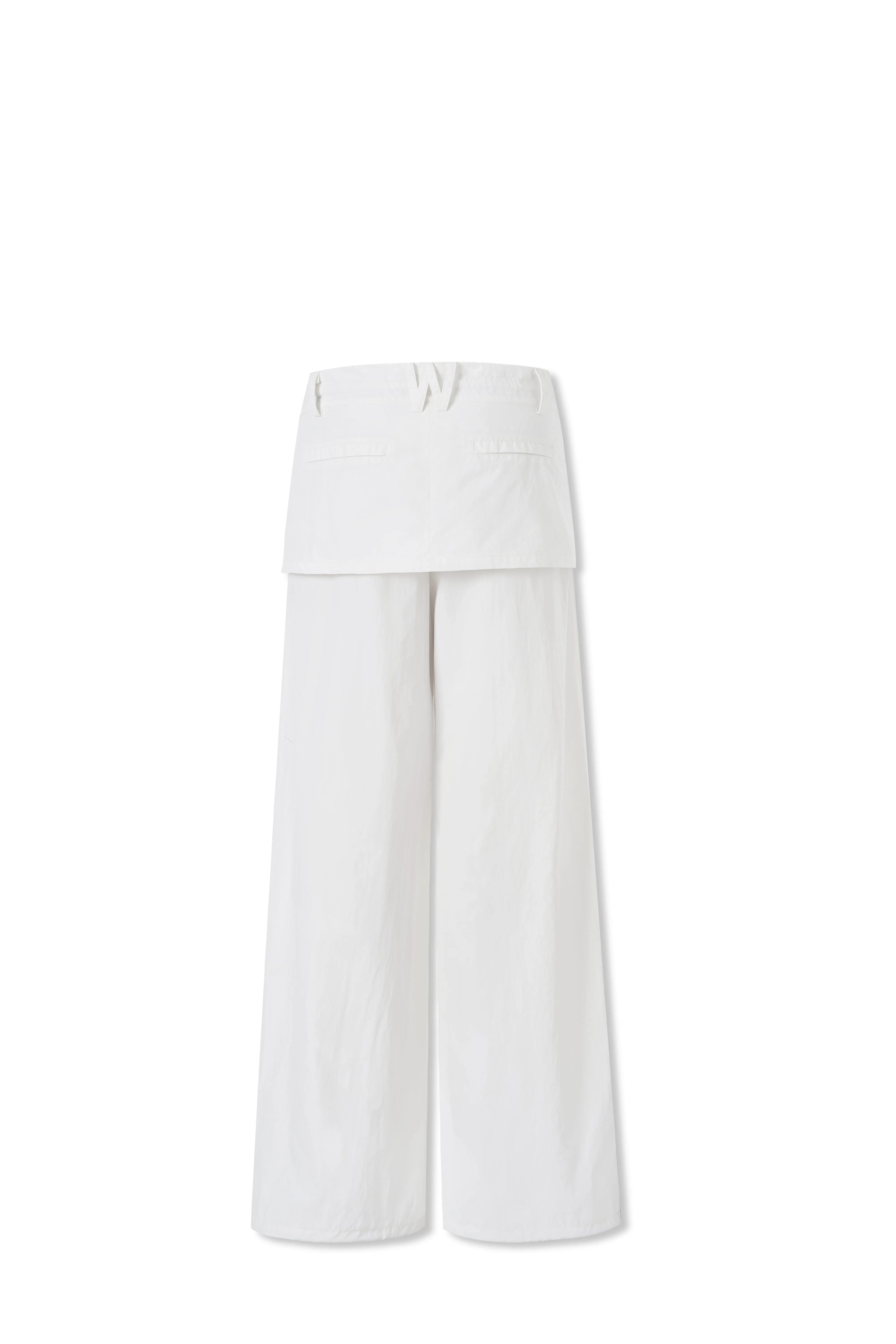 White Wandering Paratrooper Pants