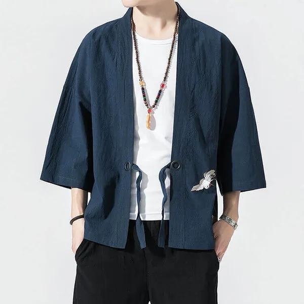 WLS Sab Cardigan Kimono Navy Blue