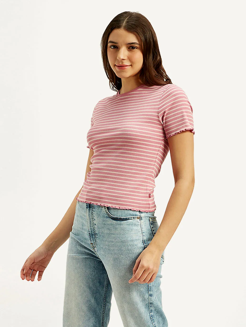 Women's Striped Slim-fit T-shirt