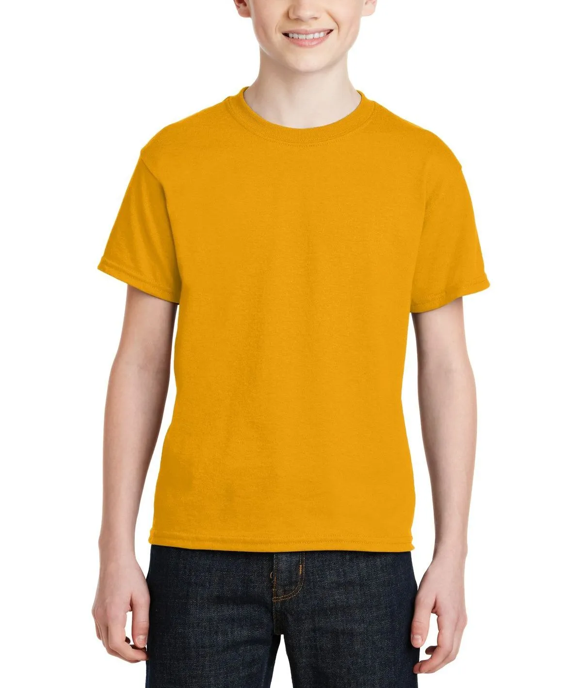 Youth Short Sleeve Crew Neck T-Shirt with Taped Neck and Shoulders
